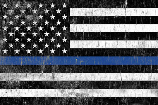 Law Enforcement Police Support Flag