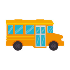 transport vehicle bus school travel transportation vector illustration