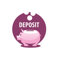 vector logo piggy bank
