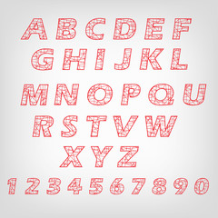 alphabet. Vector illustration