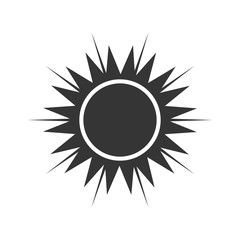 sun sunlight sunny hot natural sign heat ray vector illustration