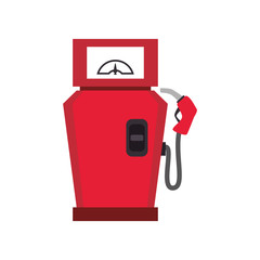 pump gas station service nozzle equipment vector illustration