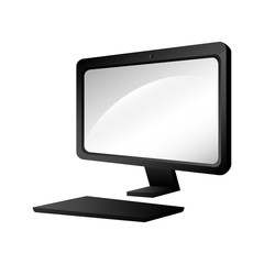 monitor screen computer pc technology and electronic device vector illustration