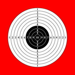 Blank shooting target