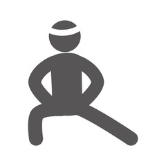 man workout training fitness lifestyle exercises activity vector illustration