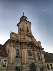 Fototapeta na wymiar Catholic church, Brasov, Romania