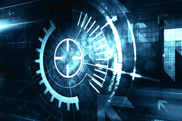 Dark technology background