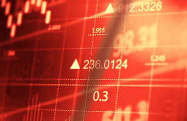 Finance data concept