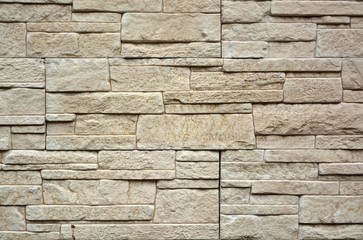 Stone wall with abstract pattern
