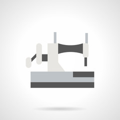 Sewing equipment flat color vector icon