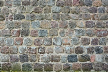 Stone wall with abstract pattern