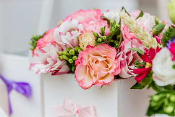 flower market, bright vivid colorful fresh flowers