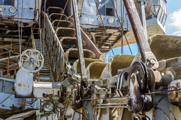 multibucket excavator elements, giant stacker, absetzer details