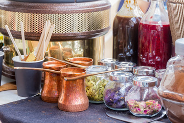 coffee cooking on sand