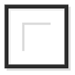 Photo frame vector isolated.