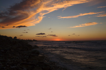 Obraz premium Tramonto sul mare