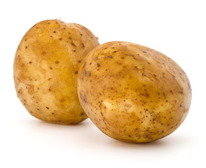 new potato tuber isolated on white background cutout