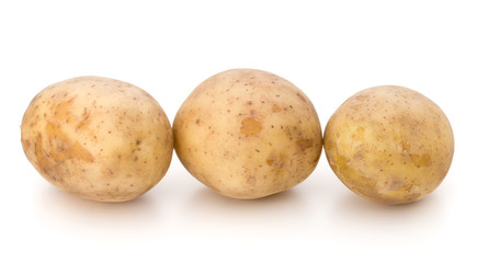 new potato tuber isolated on white background cutout