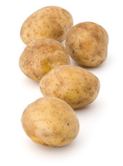 new potato tuber isolated on white background cutout