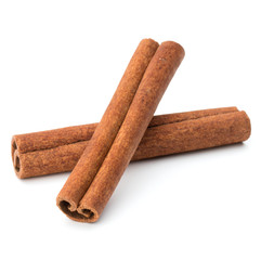cinnamon stick spice isolated on white background closeup