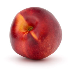 Nectarine fruit isolated on white background close up