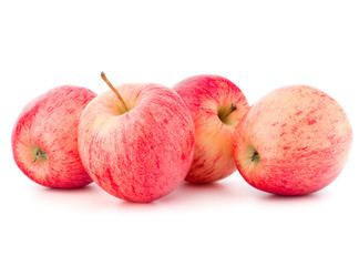 Red apple isolated on white background cutout