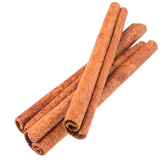 cinnamon stick spice isolated on white background closeup