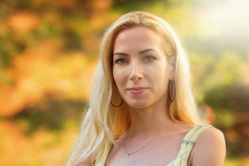Autumnal potrait of a girl