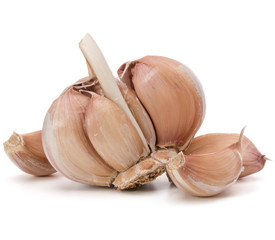 Garlic bulb isolated on white background cutout