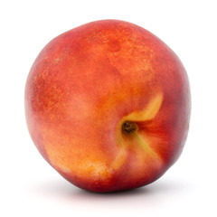Nectarine fruit isolated on white background close up