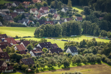 Fußballfeld Wohngebiet Verein Regional
