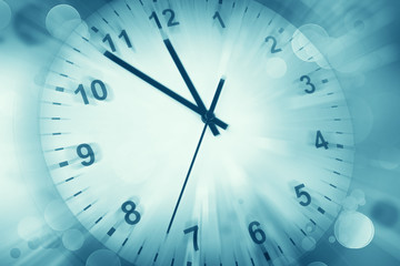 Clock in motion