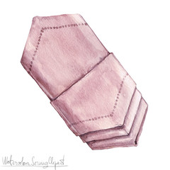 Watercolor Serving Clipart - Napkin