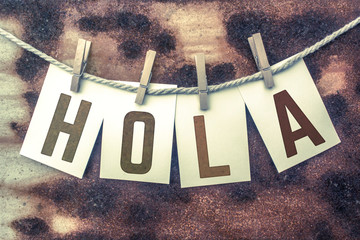 Hola Concept Pinned Stamped Cards on Twine Theme