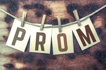 Prom Concept Pinned Stamped Cards on Twine Theme © enterlinedesign