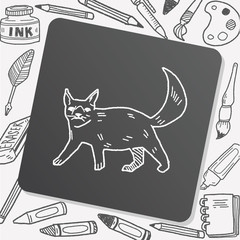 cat doodle drawing