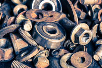 old rusty ball bearing