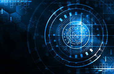 Dark blue technology background