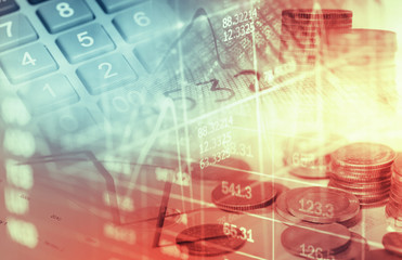 Obraz premium stock market display abstract