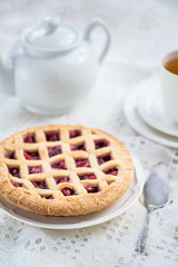 Apple, Strawberry and Blackberry Lattice Pie