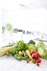 キッチンの野菜