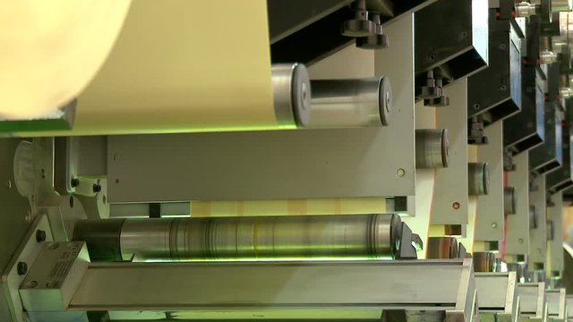 Printing plant production process.