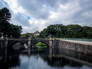 Fototapeta na wymiar Nijubashi Bridge and Imperial Palace - Tokyo, Japan