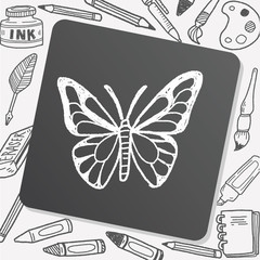 butterfly doodle