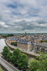 Fototapeta na wymiar River Sambre through Namur, Belgium