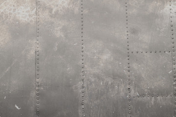 riveted metal from aircraft