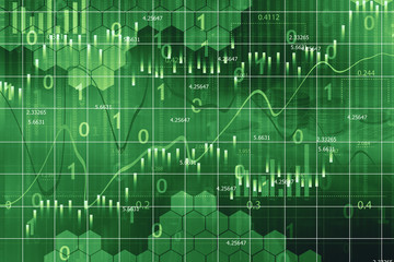 Stock market graph background