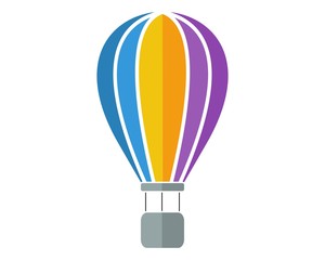 Naklejka premium air ballon flat illustration
