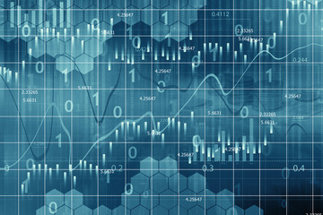 Stock market graph background