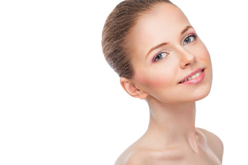 Obraz premium Face of a beautiful young woman
